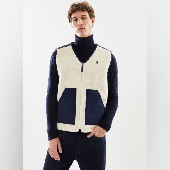 NWT POLO RALPH LAUREN Teddy Vest Gilet - Picture 2 of 15